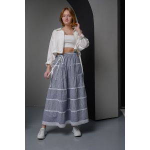 Юбка женская 057, лен-хлопок