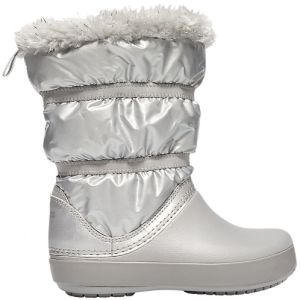 Зимние сапоги для девочек CROCS Girls’ Crocband™ LodgePoint Metallic Winter Boot 205829