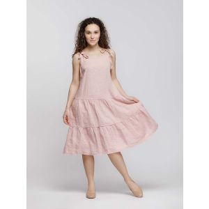 Платье-сарафан ниже колен изо льна 2/205, Кайрос