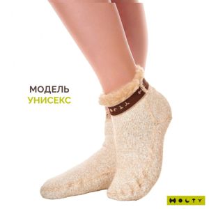 Носки с резинкой из натуральной шерсти