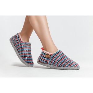 Туфли комнатные Слипоны, ворс натуральная шерсть