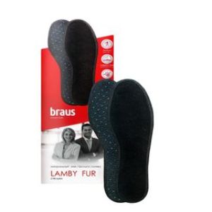 Стельки LAMBY FUR из натурального меха, мех+фольга+латекс 888