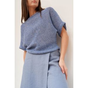 Джемпер трикотажный женский изо льна Д208, АртЛен