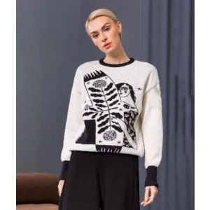 Пуловер шерстяной женский ночная сказка, 145