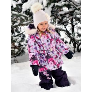 Зимний детский костюм Лара, для девочек, жилет 100% шерсть