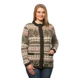 Кардиган пуговицы жен шерсть Исландия 05264-31