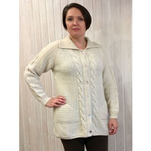 Джемпер женский на пуговицах р-р 50, 100% шерсть