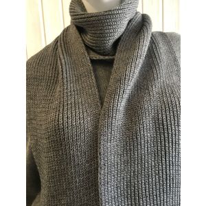 Шарф трикотажный маренго, 30% шерсти