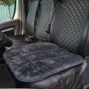 Накидка на автокресло АНТРАЦИТ 50*50 натур шерсть, поролон