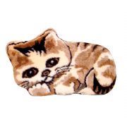 Подушка котенок Матис из натуральной шерсти