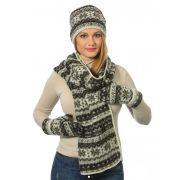 Набор шапка-кубанка, шарф, варежки, Исландия 08138-25