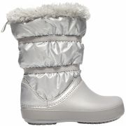 Зимние сапоги для девочек CROCS Girls’ Crocband™ LodgePoint Metallic Winter Boot 205829